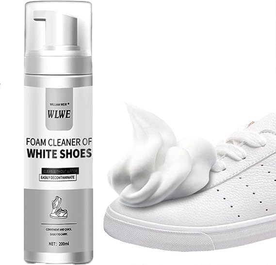 WLWE shoe cleaner, effective, fast, restores shoes, deep clean solution.